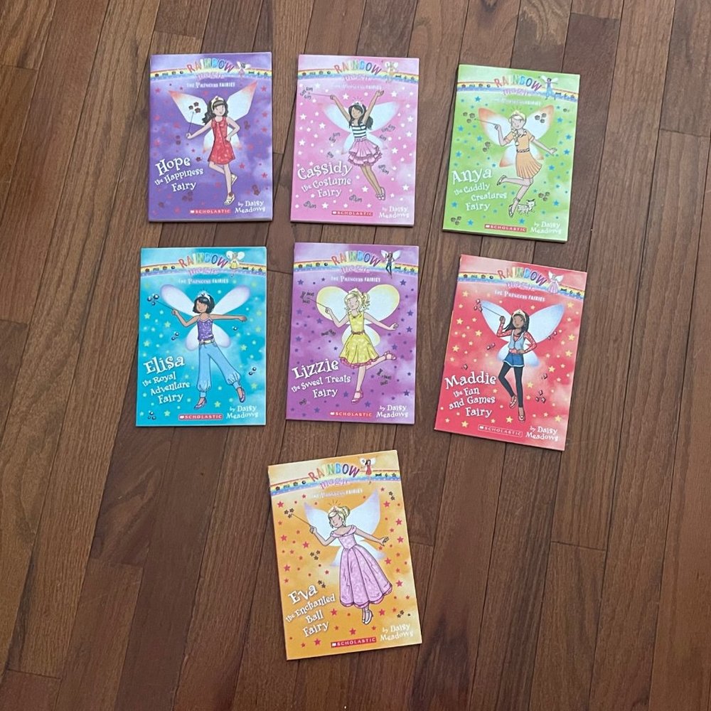 Rainbow Magic The Princess Fairies 7 Book Lot